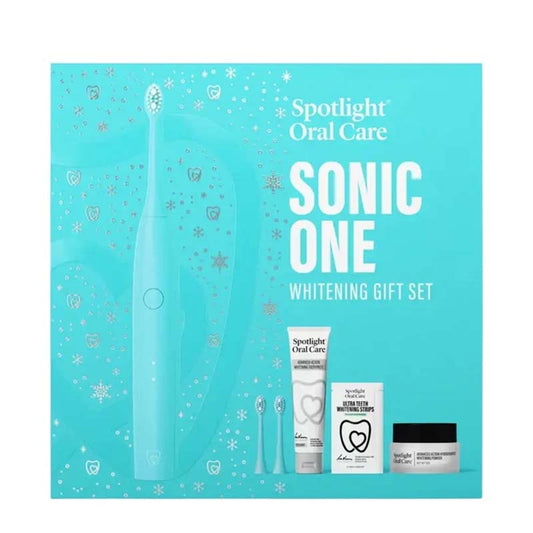 Spotlight Oral Care Sonic One Whitening Gift Set Blue Product Image White background