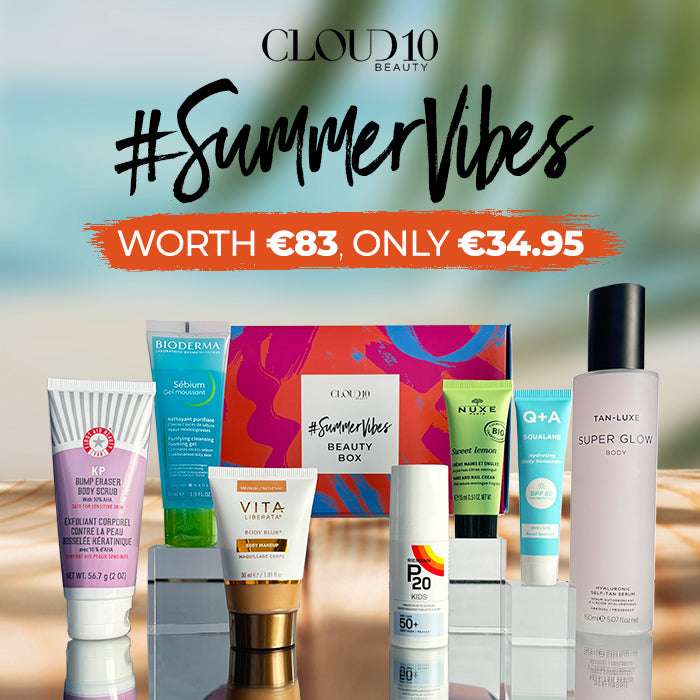 🌞 Get your glow on with Cloud10 Beauty's #SummerVibes Beauty Box! Snag all this goodness worth €83 for just €34.95! Dive into sunshine-ready skin! 🌺✨ #BeautySteal