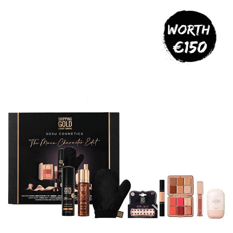 SOSU Cosmetics The Main Character Edit Makeup & Tan Gift Set worth 150 euros