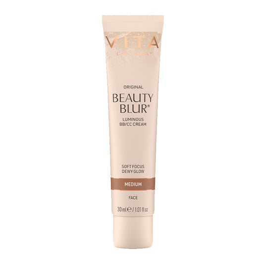 Vita Liberata Original Beauty Blur BB/CC Cream Medium, tinted moisturiser, blurring face primer