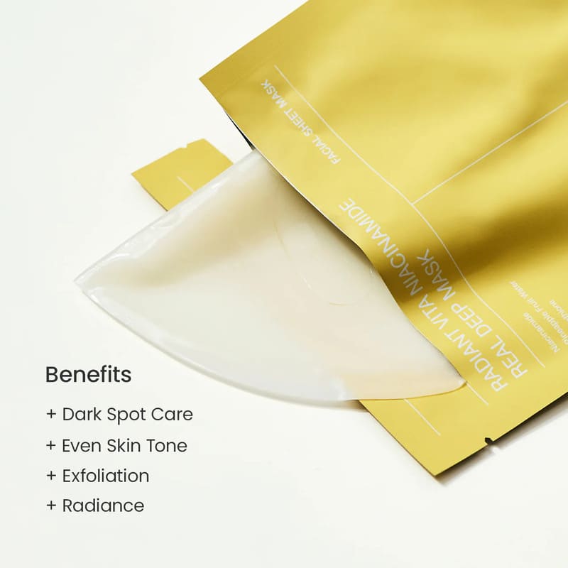 Biodance Radiant Vita Niacinamide Real Deep Mask 4 Pack