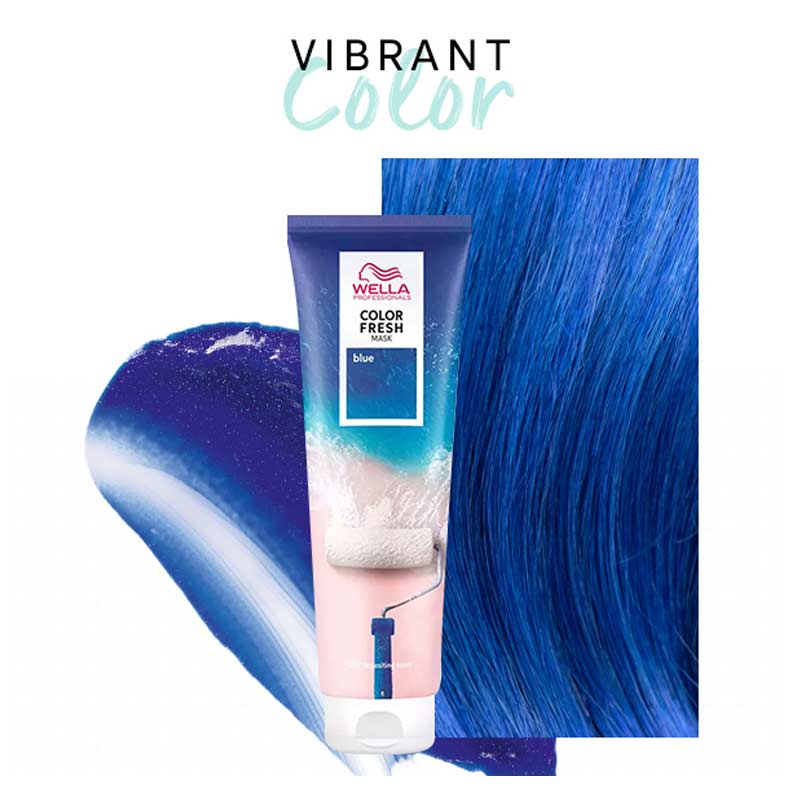 Wella Professionals | Colour Fresh Mask | temporary hair colour | no damage hair colour | colour depositing conditioner | coloured hair mask | weekly colour refresh | colour top-up | at home hair colour | blue