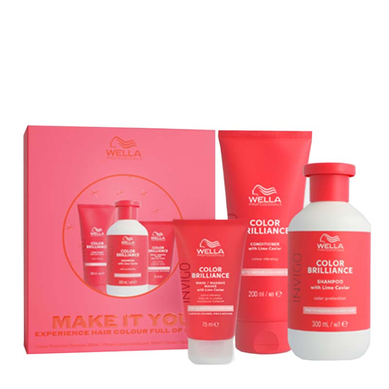 Wella Professionals Make it You Colour Brilliance Haircare Gift Set Contents