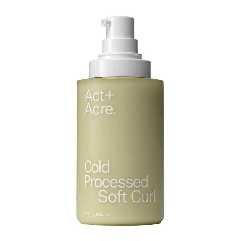 Act+Acre Cold Processed Soft Curl Lotion | Defines curl pattern | Improves texture | .5% Vegan Protein | Replenishes & strengthens curls | Meadowfoam Seed Oil | Moisturizes & adds shine | Reduces frizz | Weightless creme | Light hold | Soft finish