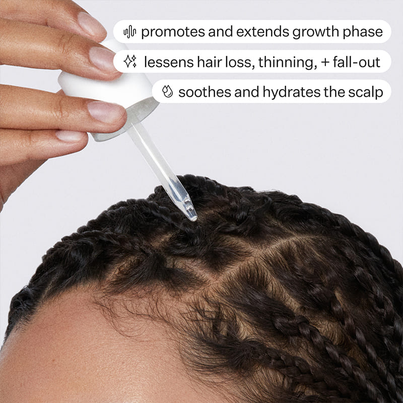 Act+Acre Cold Processed Stem Cell Serum | hair and scalp health | innovative serum | H2-Grow Complex™ | plant-based stem cells | hair follicle function | fuller, thicker-feeling hair.