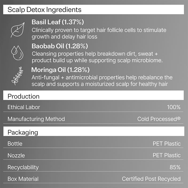 Act+Acre Cold Processed Scalp Detox | #1 Best Seller | Award-Winning Scalp Detox Treatment | lightweight pre-cleanse oil | Basil Leaf, Baobab Oil, Moringa Oil | healthier scalp | luscious locks.