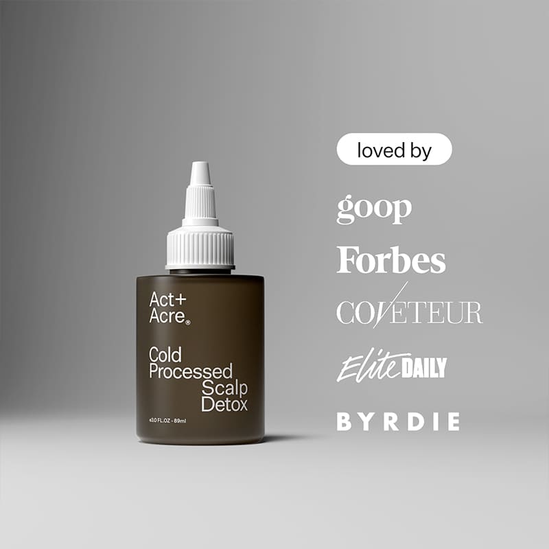 Act+Acre Cold Processed Scalp Detox | #1 Best Seller | Award-Winning Scalp Detox Treatment | lightweight pre-cleanse oil | Basil Leaf, Baobab Oil, Moringa Oil | healthier scalp | luscious locks.