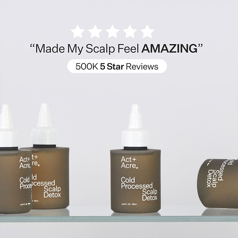 Act+Acre Cold Processed Scalp Detox | #1 Best Seller | Award-Winning Scalp Detox Treatment | lightweight pre-cleanse oil | Basil Leaf, Baobab Oil, Moringa Oil | healthier scalp | luscious locks.