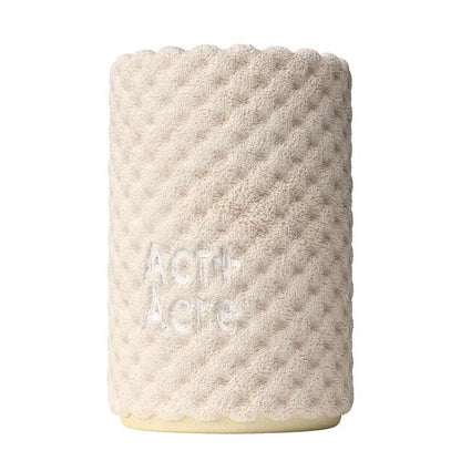 Act+Acre Intelligent Hair Towel | speeds up drying process | minimizes friction | reduces frizz | prevents damage | essential for healthier hair.