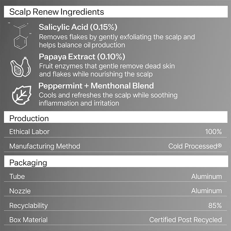 Act+Acre Cold Processed Scalp Renew | Award-Winning Scalp Exfoliator | innovative treatment | 0.15% Salicylic Acid | balance scalp's microbiome | ultimate scalp health.