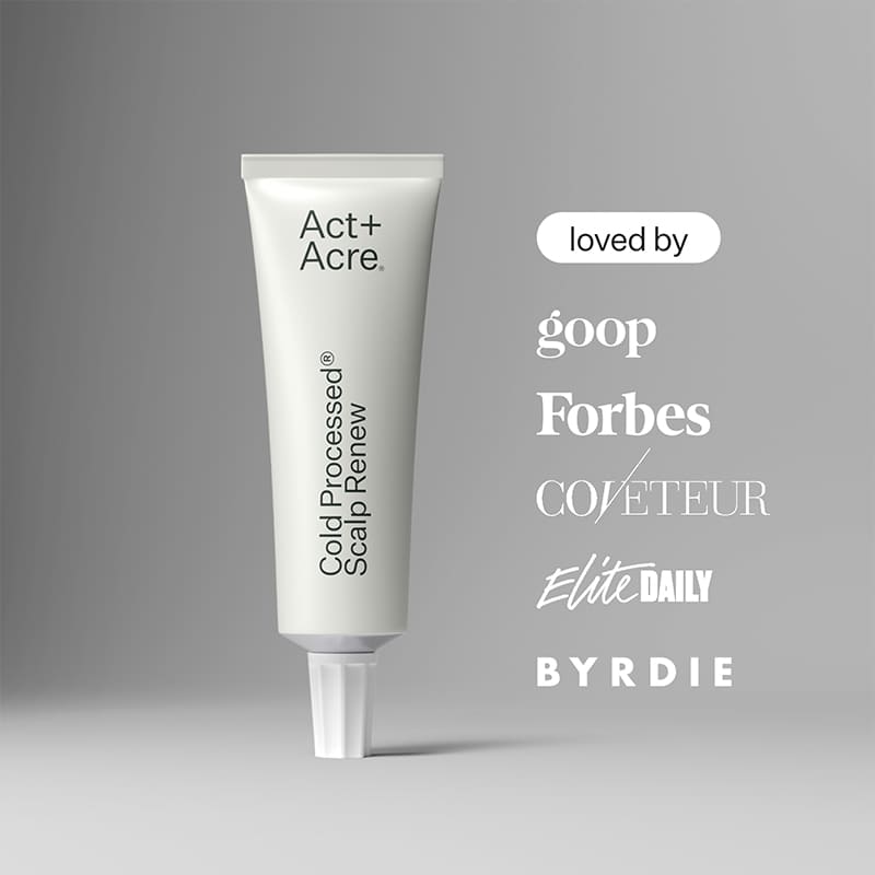 Act+Acre Cold Processed Scalp Renew | Award-Winning Scalp Exfoliator | innovative treatment | 0.15% Salicylic Acid | balance scalp's microbiome | ultimate scalp health.