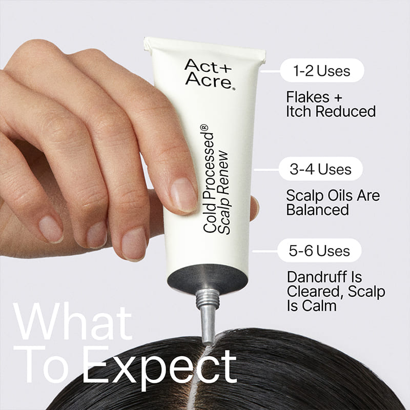 Act+Acre Cold Processed Scalp Renew | Award-Winning Scalp Exfoliator | innovative treatment | 0.15% Salicylic Acid | balance scalp's microbiome | ultimate scalp health.