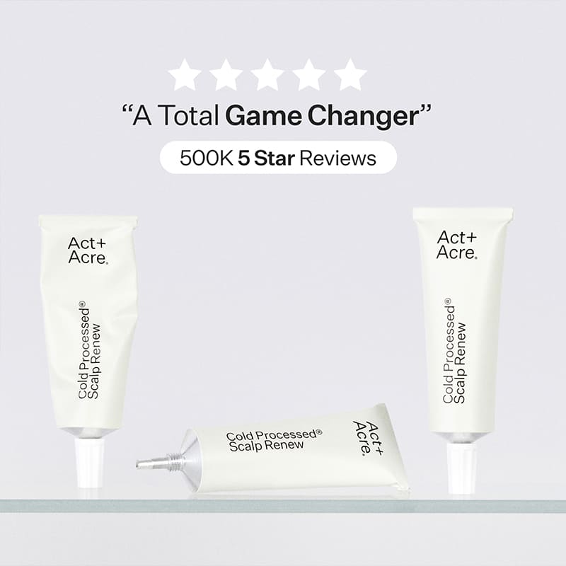 Act+Acre Cold Processed Scalp Renew | Award-Winning Scalp Exfoliator | innovative treatment | 0.15% Salicylic Acid | balance scalp's microbiome | ultimate scalp health.