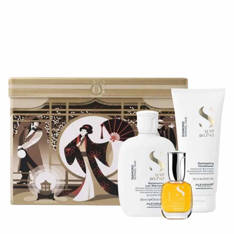 Alfaparf Diamond Gift Set White Background