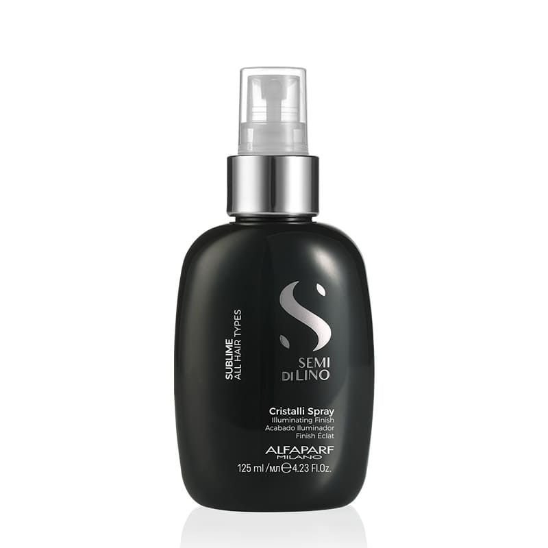 Alfaparf Milano Professional Semi Di Lino Sublime Cristalli Spray | instant radiance | weightless | protect from humidity and pollution | luminous, healthy shine.
