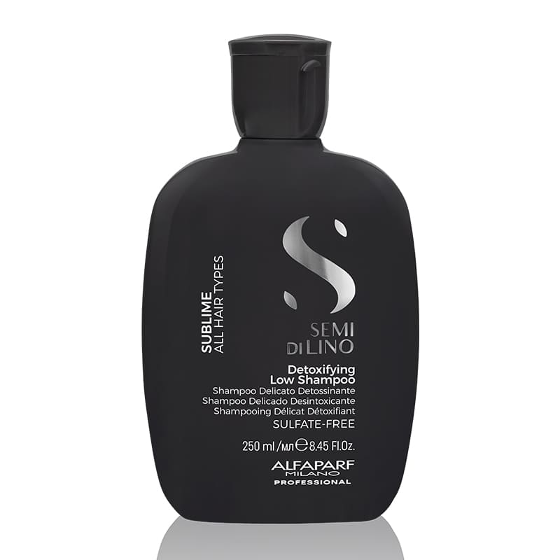 Alfaparf Milano Professional Semi Di Lino Sublime Detoxifying Low Shampoo | Gentle Cleansing | Removes Residue | Sulfate-Free | Healthy Hair