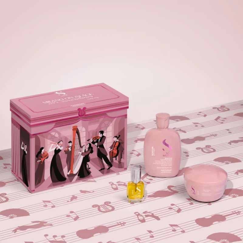 Alfaparf Moisture Gift Set pink table