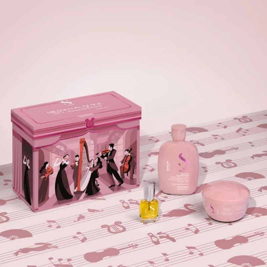 Alfaparf Moisture Gift Set pink table