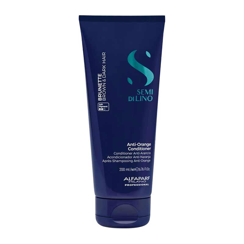 Alfaparf Semi Di Lino Brunette Anti-Orange Conditioner, conditioner for orange tones, professional conditioner