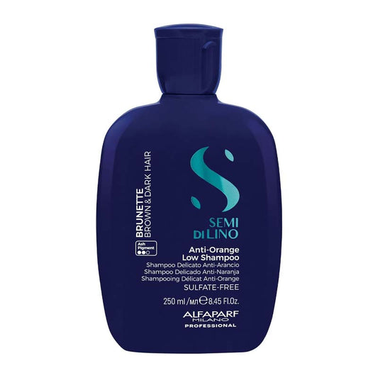 Alfaparf Semi Di Lino Brunette Anti-Orange Low Shampoo For Brown Hair, professional shampoo for brown hair