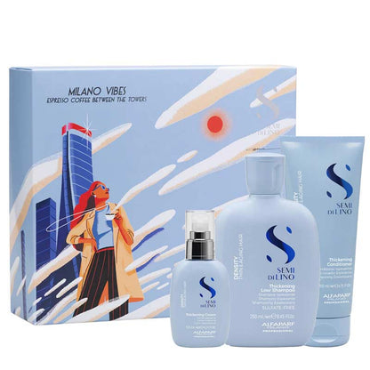 Alfaparf Semi Di Lino Density Shampoo, Conditioner & Serum Gift Set