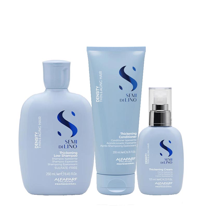 Alfaparf Semi Di Lino Density Shampoo, Conditioner & Serum Gift Set