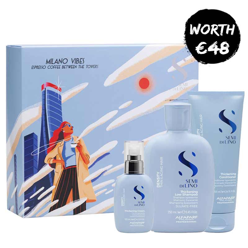 Alfaparf Semi Di Lino Density Shampoo, Conditioner & Serum Gift Set