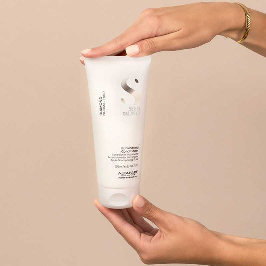 Alfaparf, Alfaparf Semi Di Lino Diamond Illuminating Conditioner, Hair Conditioner For Dull Hair
