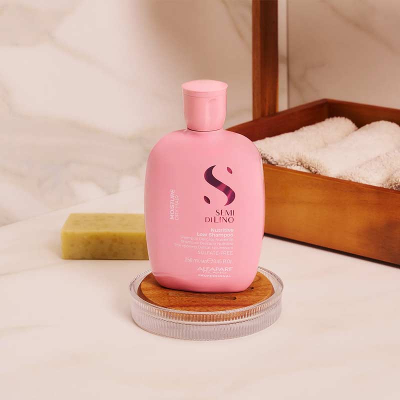 Alfaparf Semi Di Lino Moisture Nutritive Low Shampoo For Dry Hair, shampoo for dry hair, Alfaparf shampoo