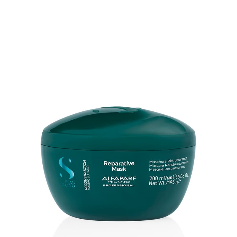 Alfaparf Milano Professional Semi Di Lino Reconstruction Reparative Mask, hair restructuring, hair fortification, hair resilience, soft and silky hair, hair repair