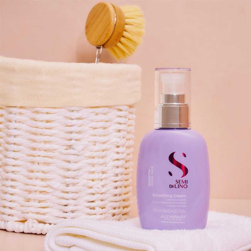Alfaparf Semi Di Lino Smooth Smoothing Cream, professional haircare for frizzy hair