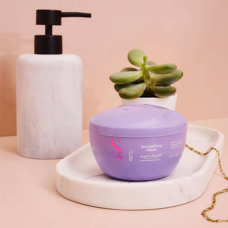 Alfaparf Semi Di Lino Smooth Smoothing Hair Mask, Alfaparf hair mask, haircare for frizzy hair