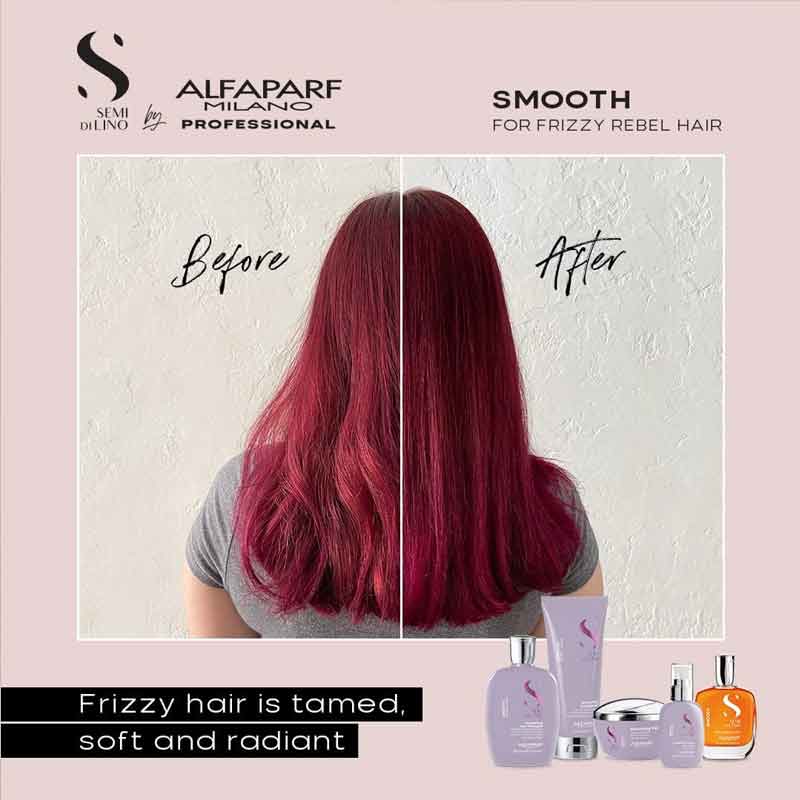 Alfaparf Semi Di Lino Smooth Smoothing Hair Mask, professional haircare for frizzy hair