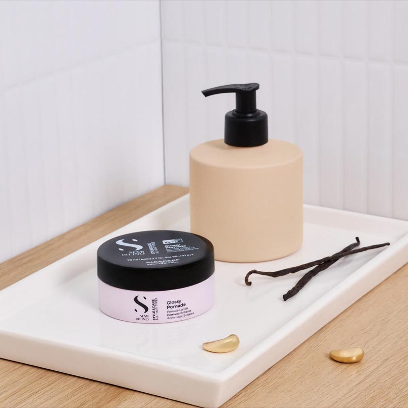 Alfaparf Semi Di Lino Style & Care Glossy Pomade, Alfaparf style stories pomade