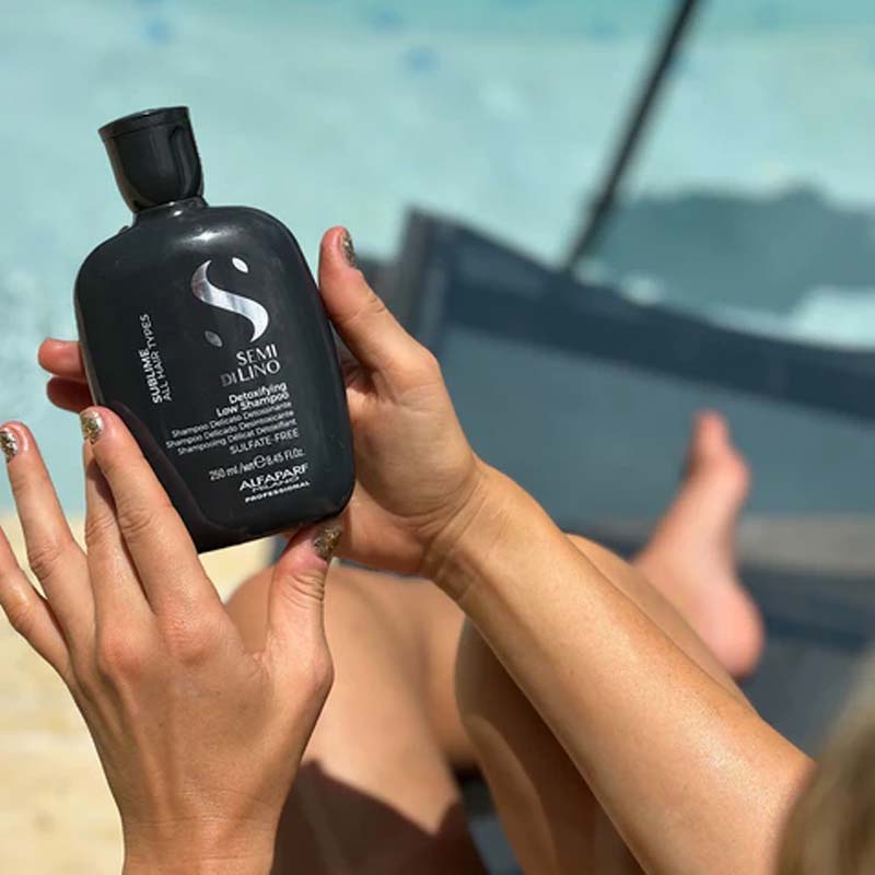 Alfaparf Semi Di Lino Sublime Detoxifying Low Shampoo, professional detox shampoo