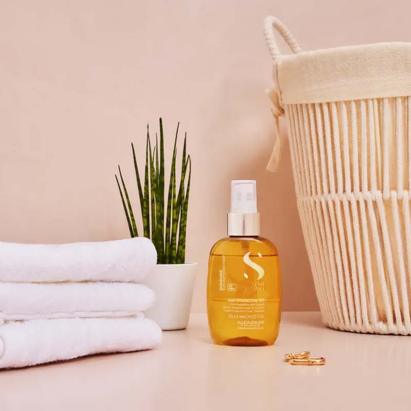 Alfaparf, Alfaparf Semi Di Lino Sunshine Hair Protective Oil For Sun Damaged Hair, Hair Oil For Sun Damaged Hair
