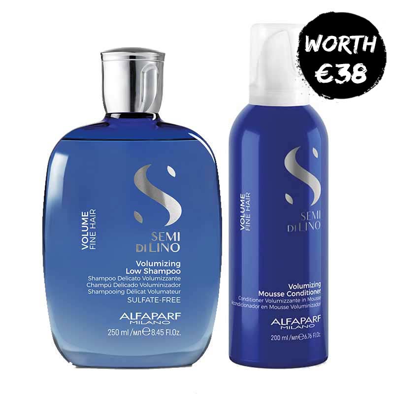 Alfaparf Semi Di Lino Volume Shampoo & Conditioner Duo for fine hair