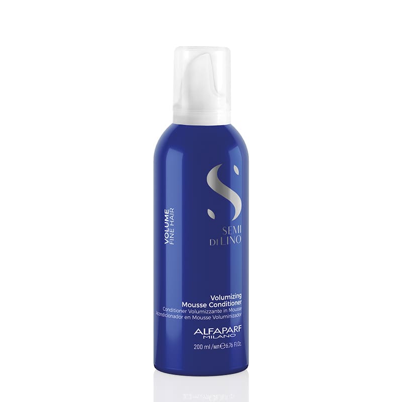 Alfaparf Milano Professional Semi Di Lino Volume Volumizing Mousse Conditioner, Detangles, Hair, Without, Weighing, Down, Body, Volume. Fine Hair. Flat, Thicker, Fuller