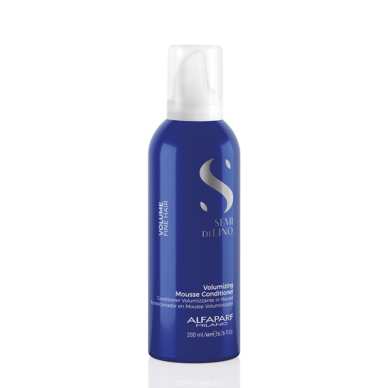 Alfaparf Milano Professional Semi Di Lino Volume Volumizing Mousse Conditioner | Detangles | Hair | Without | Weighing | Down | Body | Volume | Fine Hair | Flat | Thicker | Fuller