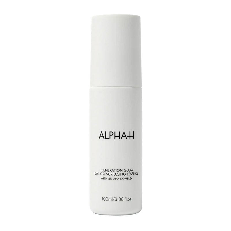 Alpha-H Generation Glow Daily Resurfacing Essence | clean vegan and cruelty free milky formula | chemical exfoliant for sensitive skin