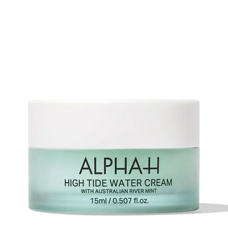 Alpha-H | High Tide Water Cream | luxurious | water-based cream | delivers | up to 5 days | intense hydration | plumper | bouncier complexion | weightless moisturizer | enriched | Australian Native River Mint | unique hydration complex | floods | skin | intense moisture | cooling jelly cream texture | non-greasy finish | compatibility | makeup | must-have | daily hydration