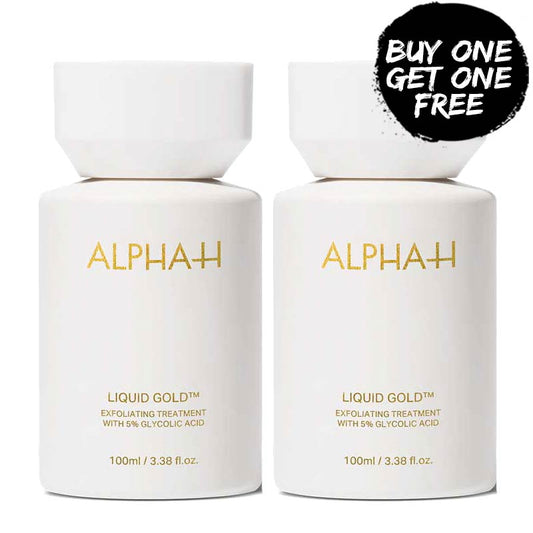 Alpha-H Liquid Gold Exfoliating Treatment With 5% Glycolic Acid 100ml + FREE Alpha-H Liquid Gold Exfoliating Treatment With 5% Glycolic Acid 100ml