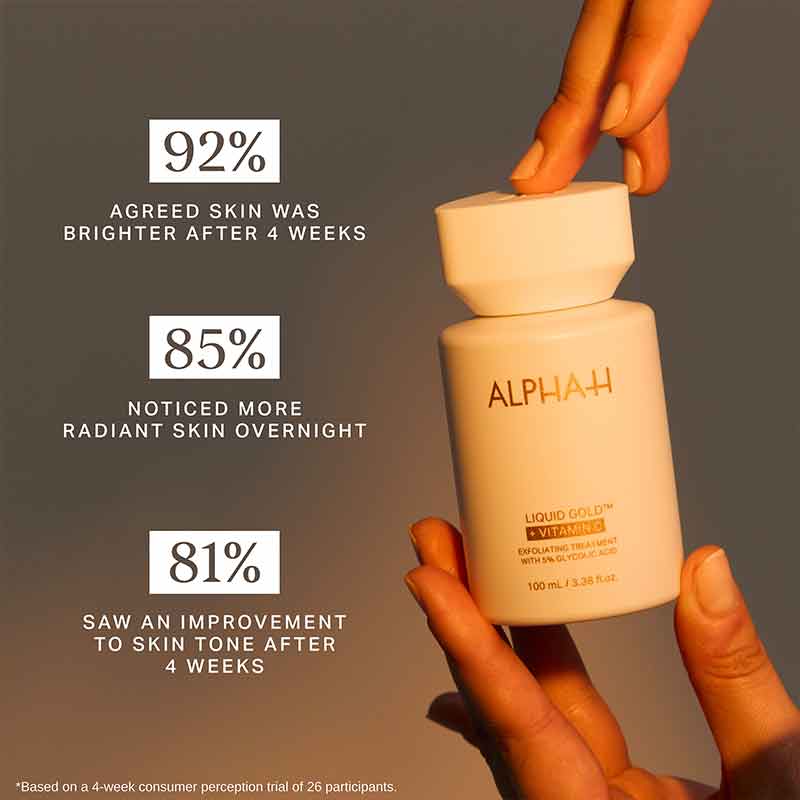 Alpha-H, Alpha-H Liquid Gold Exfoliating Treatment with vitamin C, dead skin cells, pigmentation