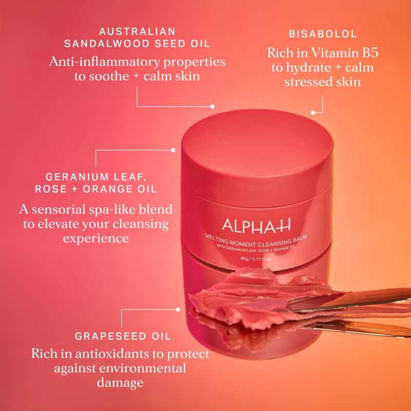 Alpha-H Melting Moment Cleansing Balm, anti-inflammatory cleanser