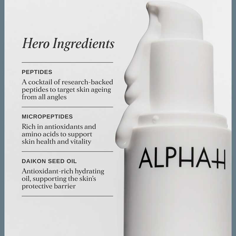 Alpha-H Multi-Peptide Revitalise Serum Key Ingredients