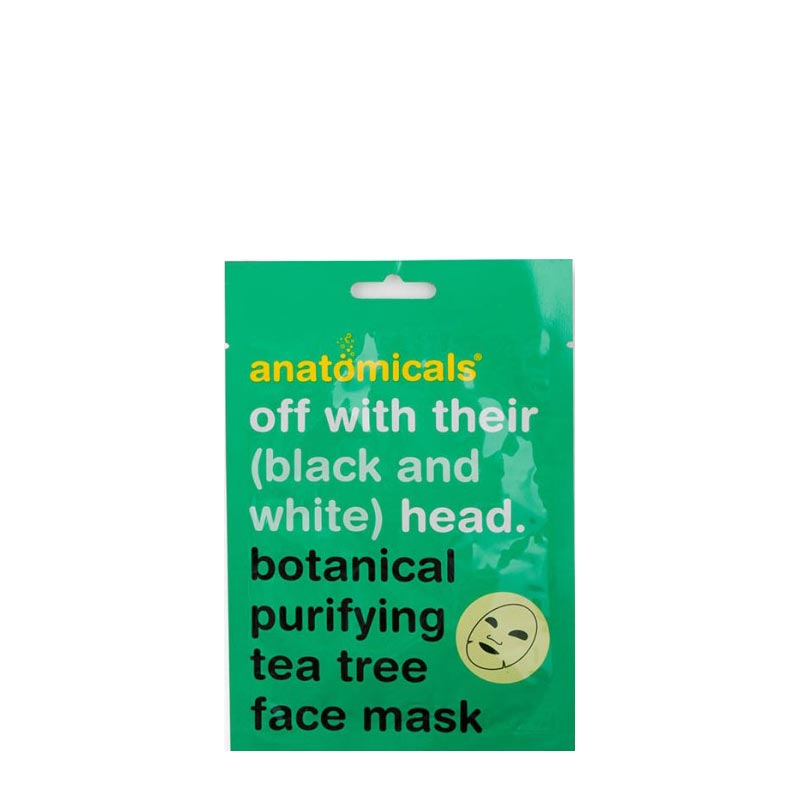 Anatomicals Off With Their (Black & White) Head Botanical Purifying Tea Tree Face Mask