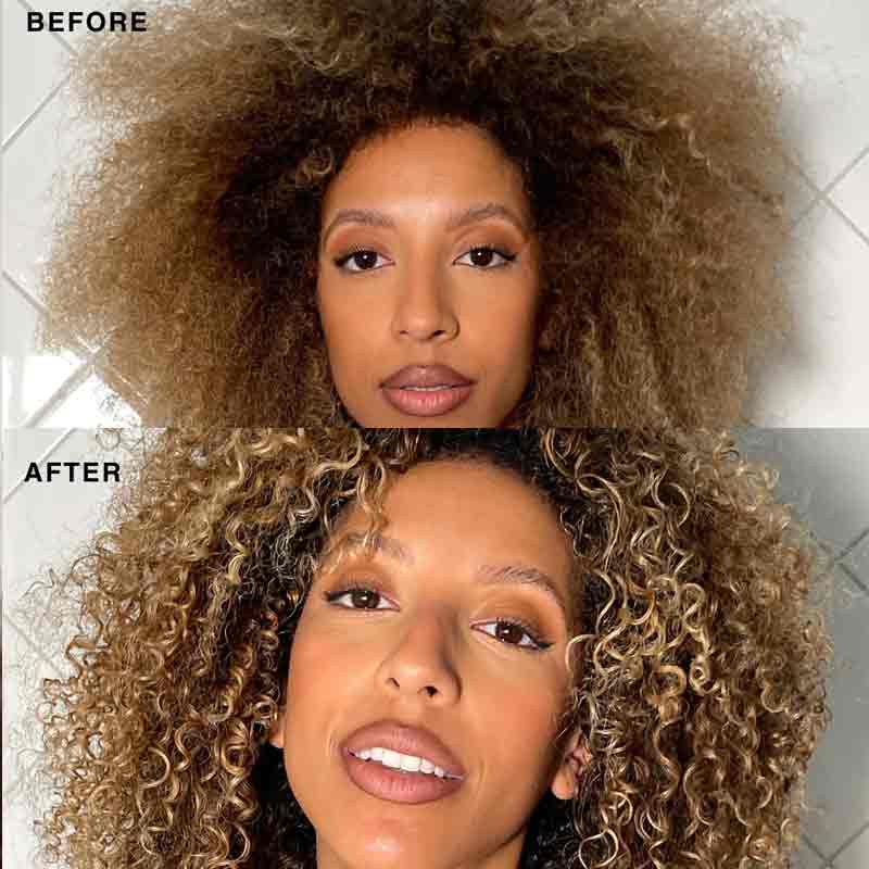 ANSWR At-Home Keratin Treatment Before and After, Keratin for curly hair, frizz free curly hair