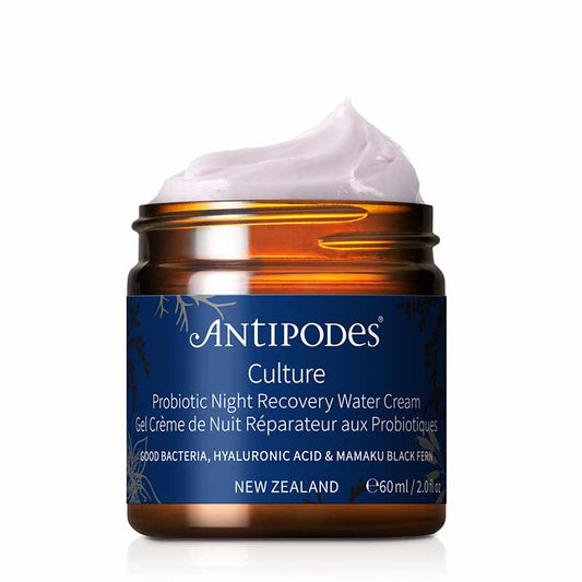 Antipodes Culture Probiotic Night Recovery Water Cream | dehydrated skin overnight treatment