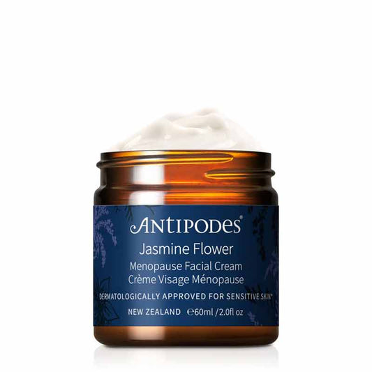 Antipodes Jasmine Flower Menopause Facial Cream, skincare for ageing skin, face cream for menopause