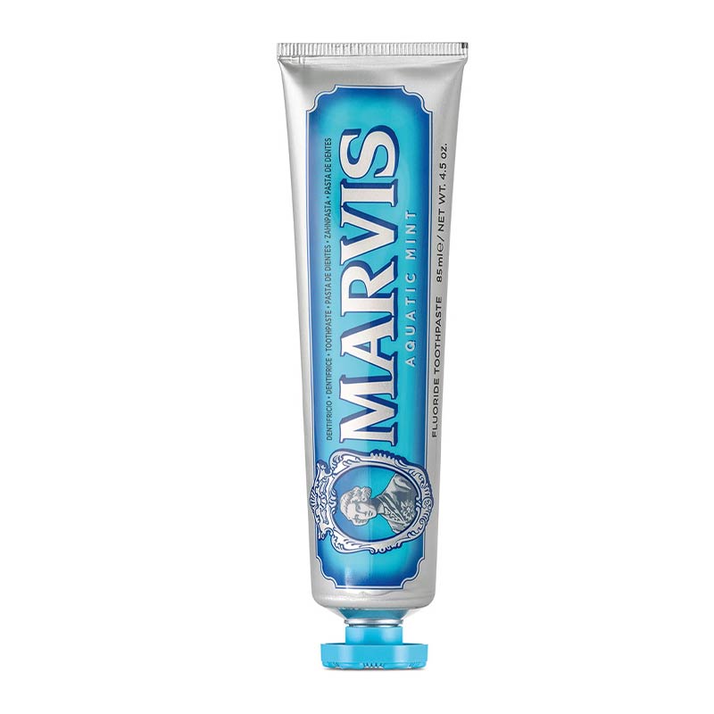 Marvis | Aquatic | Mint | Toothpaste | premium| health | freshness | oral | cleanse teeth | mouth | gums | flavour | clean | freshens breath